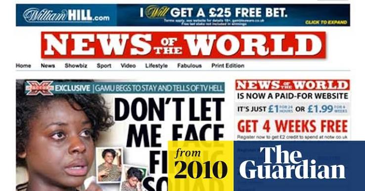 News of the World moves behind paywall | News of the World | The Guardian