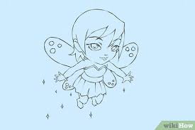 How to draw a fairy with a pencil. 4 Ways To Draw A Fairy Wikihow