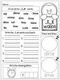 Freebie Cvce Word Family Printables Long Vowels Phonics Long I Words Phonics Printables Cvce Words Teaching Phonics