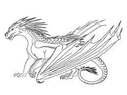 Wings of fire digital coloring page download. Dragon Coloring Pages Wings Of Fire Skywing Dragon From Wings Of Coloring Home