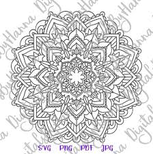 Free Free 240 Cricut Mandala Stencil SVG PNG EPS DXF File