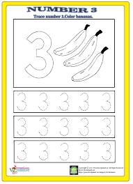 Number 3 Trace Worksheet Number Tracing Preschool Worksheets Numbers Kindergarten