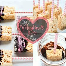 Easy Valentine S Day Treat Pops Pint Sized Treasures Recipe Valentines Day Treats Rice Krispies Treats