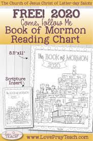 2020 Come Follow Me Book Of Mormon Family Bulletin Board Printable Packet In 2020 Reading Charts Book Of Mormon Scripture Reading Chart