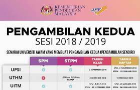 Tarikh kemasukan markah saps 2017 dikemaskini di dalam sistem adalah mengikut tarikh yang. Senarai Universiti Awam Pengambilan Kedua Second Intake 2021 2022 Semakan Upu