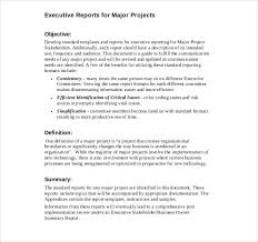 Executive Summary Report Template 2 Templates Example Templates Example Di 2020