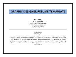 Need a graphic designer resume? Graphic Designer Resume Template Pdf