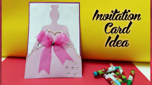 How to make birthday invitation cards online? How To Make Birthday Invitation Card Handmade Invitation Card For Birthday Party Artcraft Creations Youtube