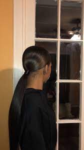 Pin By Dipples Queen On Validasshair Long Hair Styles Slick Ponytail Slicked Back Ponytail