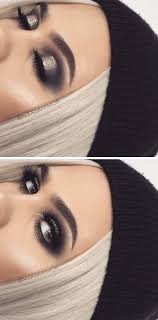 Black And Silver Smokey Eye Makeup Black And Silver Smokey Eye Silver Smokey Eye Smokey Eye Makeup Makeup For Brown Eyes