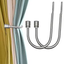 Aleenfoon Curtain Tieback Hooks 2 Pack U Style Metal Tie Backs For Curtains  Modern/Retro Style Design Tie Backs For Voiles Curtain Holdback (Silver) :  Amazon.Co.Uk: Home & Kitchen
