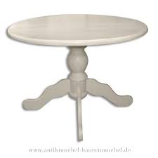 Dann vergrößern sie den ausziehbaren tisch ganz einfach mittels einlegeplatte. Esstisch Kuchentisch Wohnzimmer Tisch Weichholz Landhausstil Rund Weiss Ebay