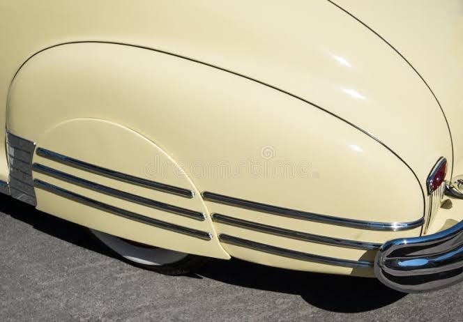 Classic car fender skirts stock image. Image of bizarre - 97920899
