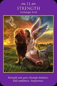 Angelic Message Archangel Ariel Strength 2 15 16 Archangels Angel Tarot Cards Angel Oracle Cards