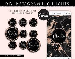 Create animated and video posts, plus get access to templates you can personalize. Black Marble Instagram Highlights Rose Gold Scotch And Salt