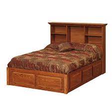 Shop for platform bed frame online at target. Raised Panel Platform Bed With Drawers Bookcase Headboard Och 372a Our Country Hearts