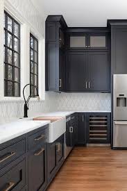 Gray kitchens are a hot trend. Soft Black Kitchen Cabinet Paint Color Ideas Softblackkitchencabinetpaintingcolorideas Dark Grey Kitchen Cabinets Kitchen Cabinet Design White Kitchen Design