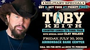 Military special available for Toby Keith in concert