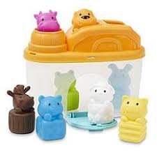Secure the mat with the provided straps to keep your puzzle in place for next time. Infantino Animals Shapes Sorting Barn Bin Shapes Sorting Rubber Duck Toys