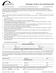 Traffic safety laws in washington. Form Doc02 371 Download Printable Pdf Or Fill Online Personal Vehicle Use Authorization Washington Templateroller