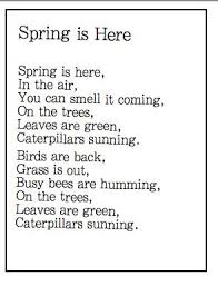 Joyful Learning In Kc Spring Poems Spring Poem Kindergarten Poems Kids Poems