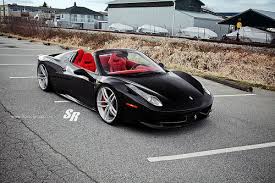 Sr Black Ferrari 458 Spider Ferrari 458 Sports Cars Luxury Ferrari