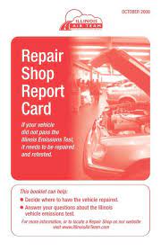 One of our friendly representatives will be happy to assist you. Il Air Team Repair Report Cardred Illinois Environmental Protection