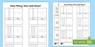 These place value worksheets are great for teaching children the base ten numbering system. Tens And Ones Worksheet Teaching Maths Ks1 Teacher Made