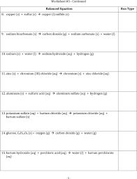 Li 3 n + 3. 61 Extraordinary Types Of Chemical Reactions Worksheet Samsfriedchickenanddonuts
