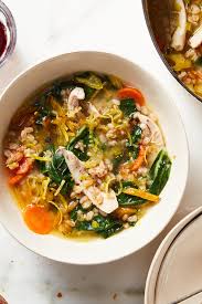 Chicken Soup With Toasted Farro And Greens Recipe Nyt Cooking In 2020 Greens Recipe Turmeric Recipes Recipes