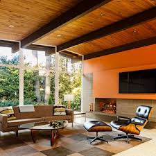 75 Beautiful Living Room With Orange Walls Pictures Ideas January 2021 Houzz