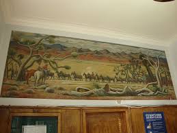 Post Office 93534 Lancaster California Office Mural Art Deco Era Mural