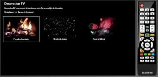 Faciles à trouver, ce sont les premiers résultats si vous cherchez « fireplace » sur le service de svod. Decoration Tv Samsung Smart Tv Challenge