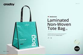 Download Laminated Non Woven Bag 03 Mockups Non Woven Bags Woven Tote Bag Woven Bag