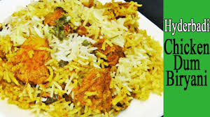 Chicken Dum Biryani Hyderabadi Chicken Dum Biryani Step By Step Chicken Biryani Youtube