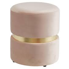 Check spelling or type a new query. Nspire Round Velvet Ottoman 14 25 In Pink Gold 402 507pk Rona