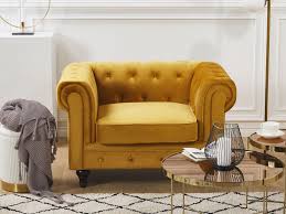 Velvet Armchair Yellow Chesterfield Beliani Co Uk Mustard.co.uk is the comparison site you can talk to.