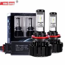 wenchang t6 turbo led h7 h4 headlight turbo decoder led headlight bulb h1 h3 h11 9005 9006 hi lo beam csp chip 12v 30w led headlights cars car lights headlamp