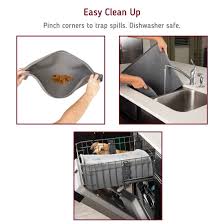 Here are five best spill proof dog bowls and mats that will keep your home clean and your pets happy and hydrated. Splash Mat Silicone Dog Food Mat With Tall Lip Extra Large Leashboss