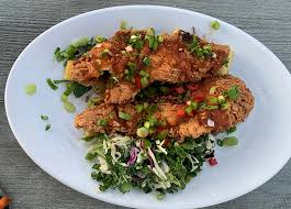 You may be offered such food as mouthwatering fish tacos, poke bowl and salmon, don't hesitate to try them. Fish Tacos Mustard Seed Budget