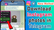 How to Download Instagram photos in Telegram 2024 [ Quick & Easy ...
