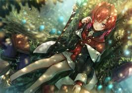 Animation anime nerd durarara anime awesome anime stray dogs anime anime shows manga cartoon. Ange Katrina Book Daradarahundosi Nijisanji Red Eyes Red Hair Shade Skirt Staff Tree Konachan Com Konachan Com Anime Wallpapers