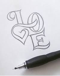 Caligraphy Heart Saintvalentin Heart Valentinsday Guirlande Love Drawings Easy Love Drawings Art Drawings Sketches Simple Cute Drawings Of Love