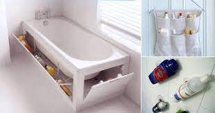 A unique shower caddy can be made from various materials, including plastic, bamboo, metal, and rubber. 27 Clever Bathroom Shower Organizer Ideas Bright Stuffs