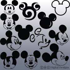 Black outline mickey mouse tattoo design. Mickey Mouse Head Outline Tattoo Novocom Top