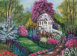 Beryl cook was a reserved person . Paradise Garden Painting By Bonnie B Cook