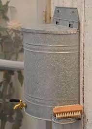 Recuperateur D Eau De Pluie En Zinc Contenance 10 Litres Decoclico Recuperateur D Eau Objet Deco Jardin Cuve Eau De Pluie