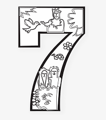 On march 17, 2019 september 13, 2019 by coloring.rocks! Creation Days Numbers Black White Seventh Day Of Creation Coloring Page Transparent Png 555x846 Free Download On Nicepng