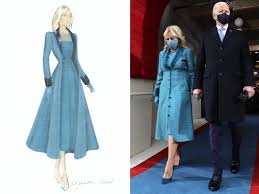 Obama jill biden kamala harris work hamilton inauguration sticker decal. Jill Biden Inauguration Outfit Designer Says It Symbolizes Trust