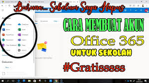 Cara Membuat Akun Office 365 Untuk Sekolah Youtube